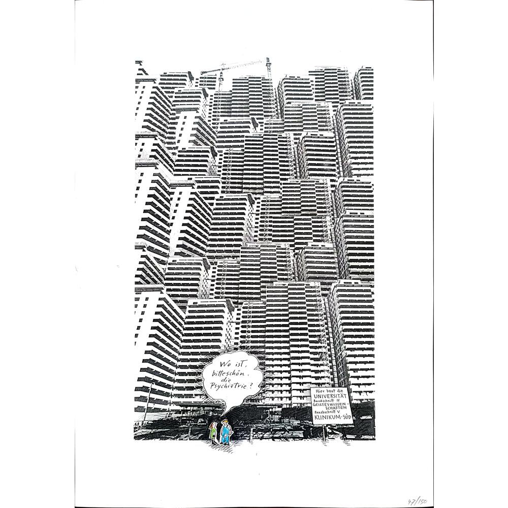 Ermitieser Dark 50x35cm Orijinal Karikatür BOD02448