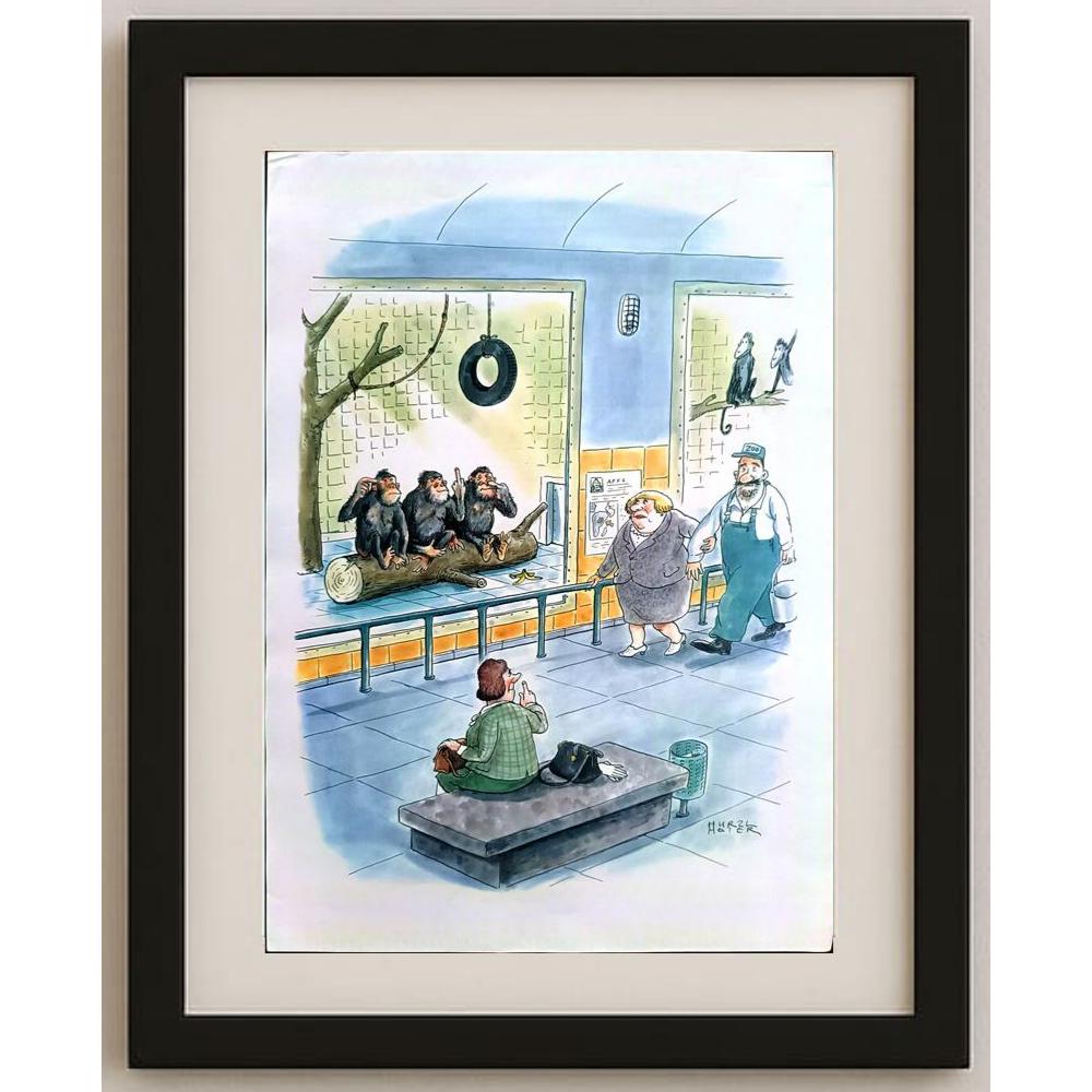 Hurzl Meiier 43x30cm Orijinal Karikatür BOD02452