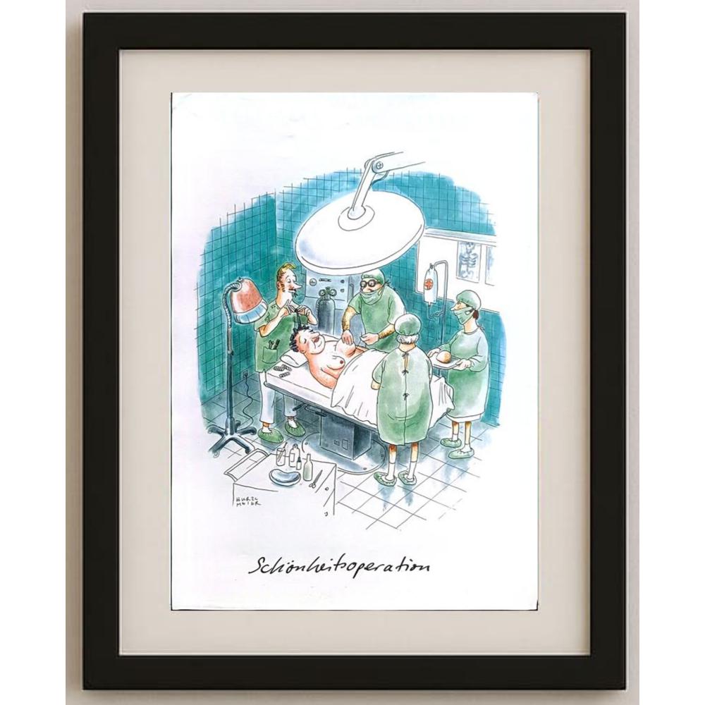 Hurzl Meiier 43x30cm Orijinal Karikatür BOD02454