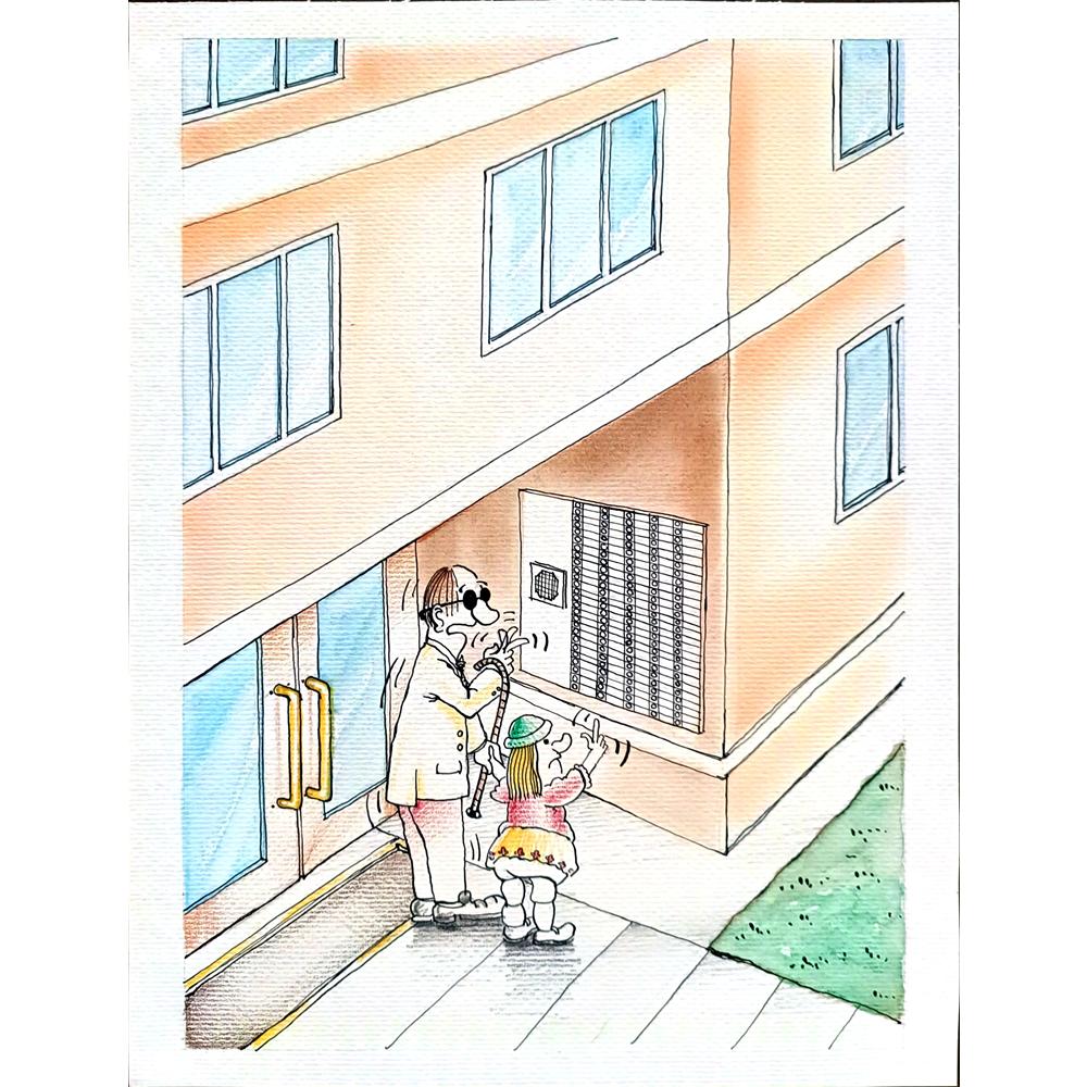 Kağan Çelik 34x22cm Orijinal Karikatür BOD02464