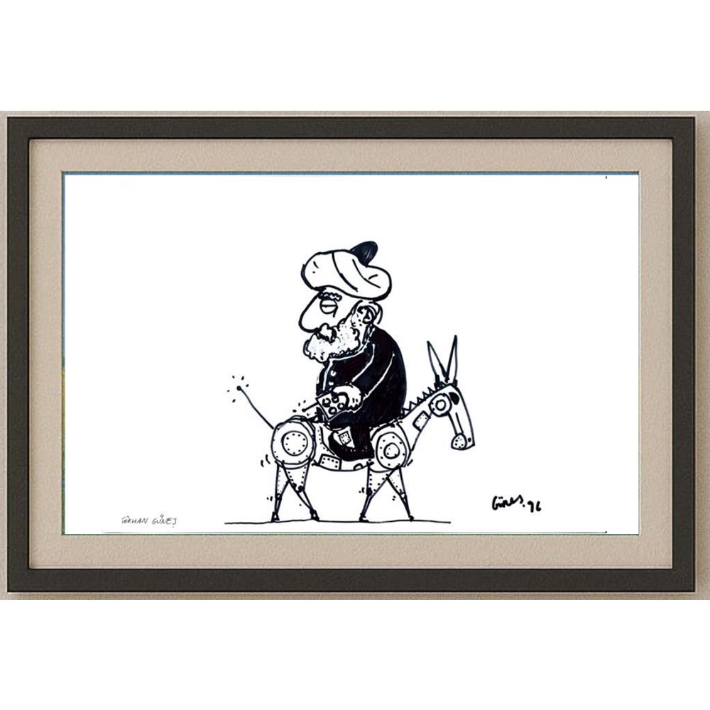 Gökhan Güneş 43x30cm Orijinal Karikatür BOD02467