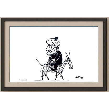 Gökhan Güneş 43x30cm Orijinal Karikatür BOD02467
