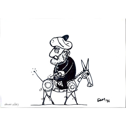 Gökhan Güneş 43x30cm Orijinal Karikatür BOD02467