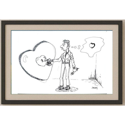 Serdar Horuz 29x21cm Orijinal Karikatür BOD02468