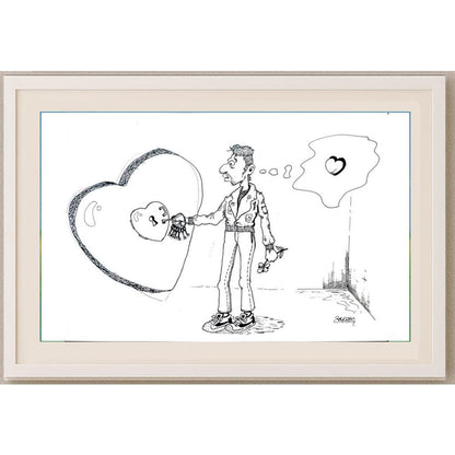 Serdar Horuz 29x21cm Orijinal Karikatür BOD02468