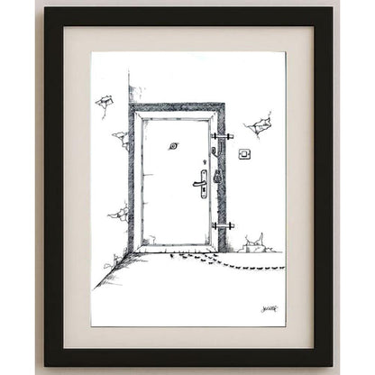 Serdar Horuz 29x21cm Orijinal Karikatür BOD02469