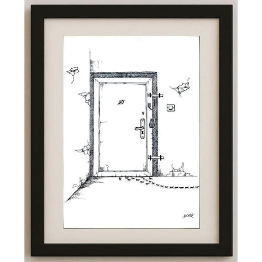 Serdar Horuz 29x21cm Orijinal Karikatür BOD02469