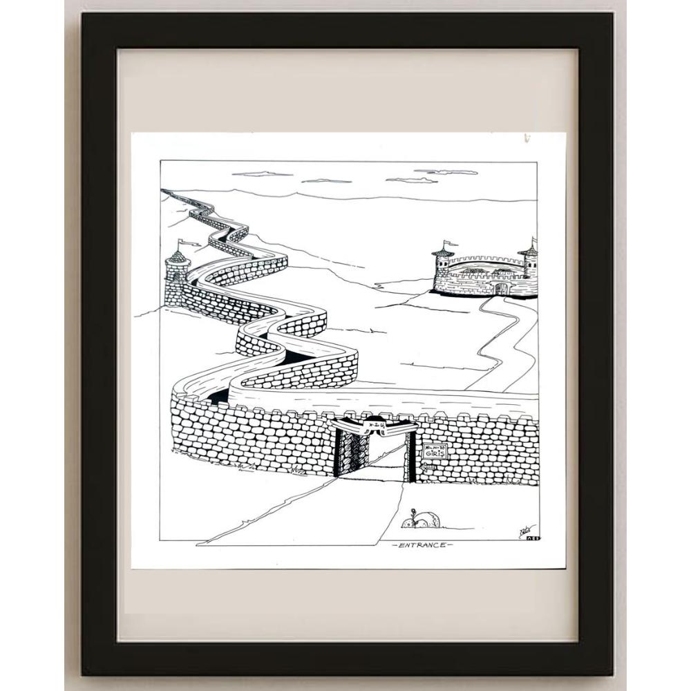 Ali Ertan Erdem 30x30cm Orijinal Karikatür BOD02470