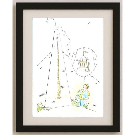Tolga Türe 35x25cm Orijinal Karikatür BOD02474