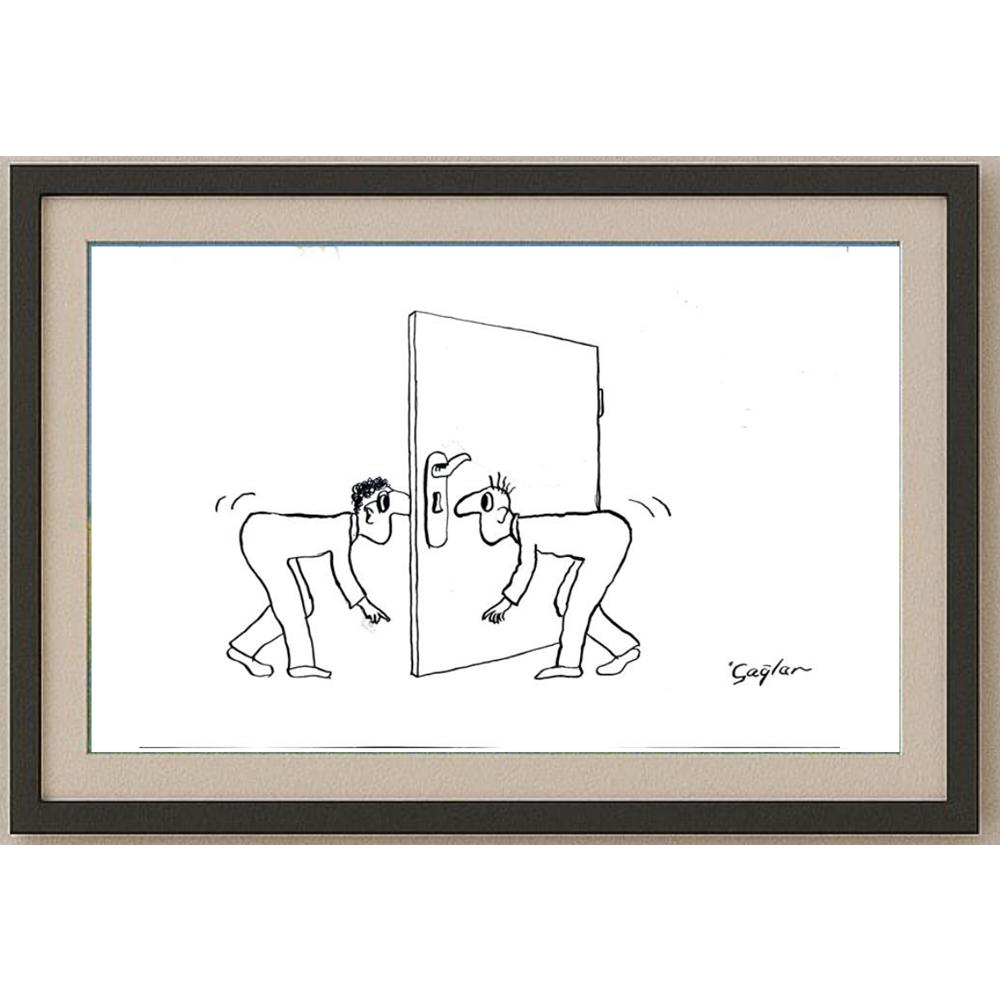 Çağlar Gözüaçık 25x17cm Orijinal Karikatür BOD02475