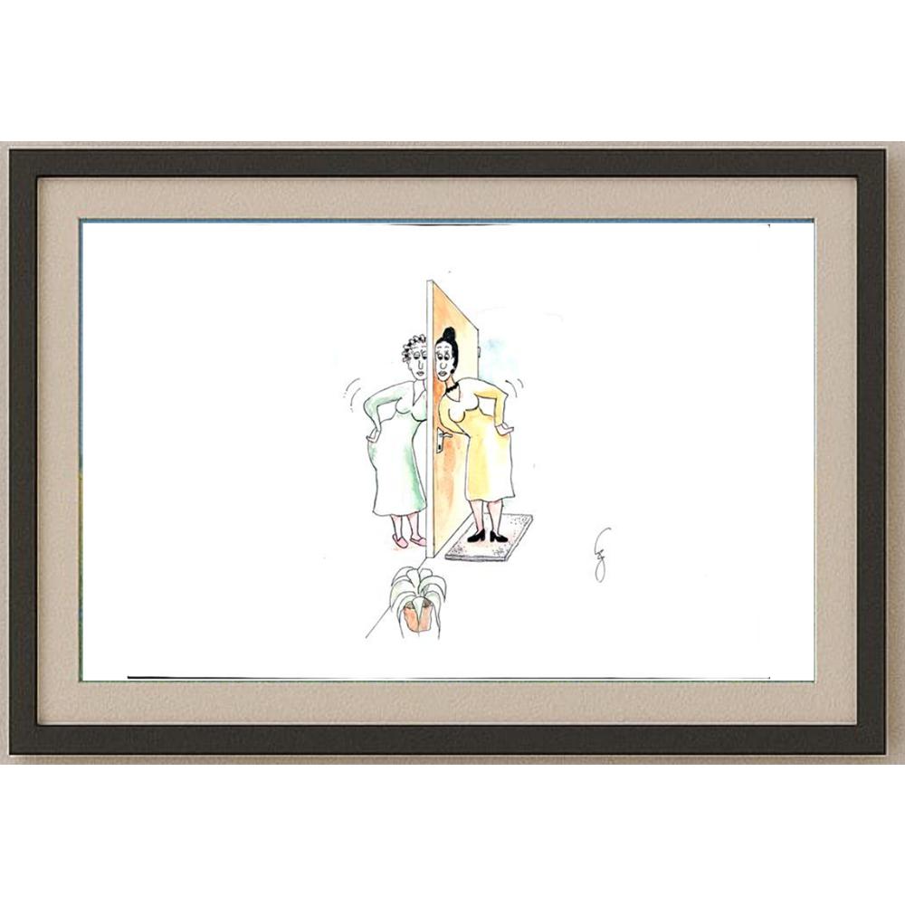 Esra Eroğlu 33x23cm Orijinal Karikatür BOD02478