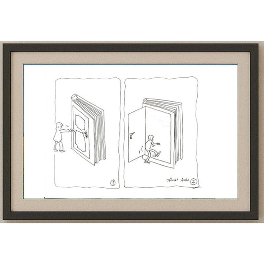 Ahmet Arslan 27x20cm Orijinal Karikatür BOD02479