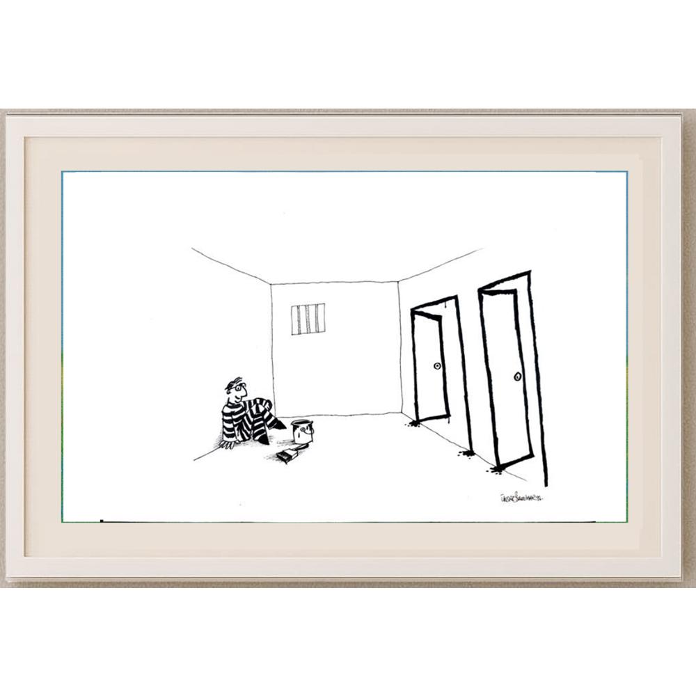 Ünsal Bahtiyar 35x25cm Orijinal Karikatür BOD02481