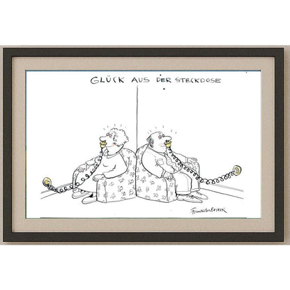 Franziska Becker 43x30cm Orijinal Karikatür BOD02487