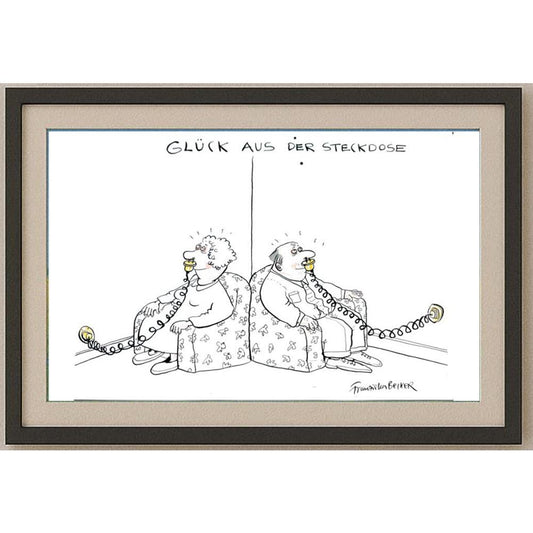 Franziska Becker 43x30cm Orijinal Karikatür BOD02487