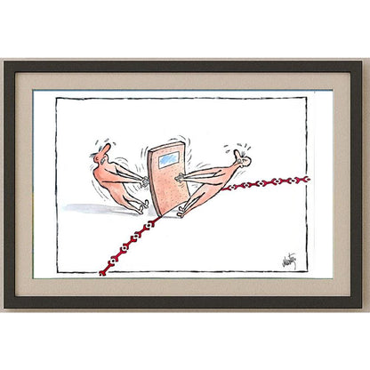 Murteza Albayrak 29x21cm Orijinal Karikatür BOD02488