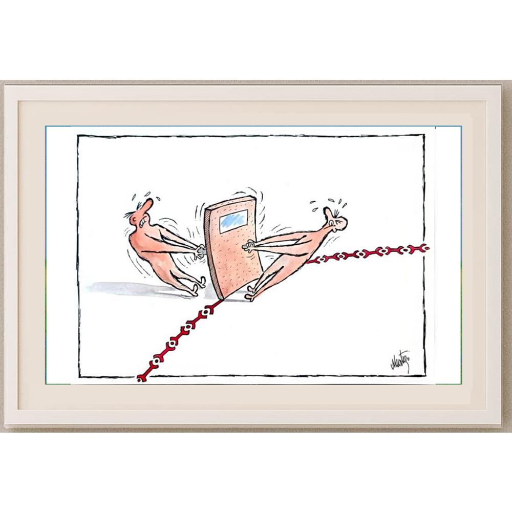 Murteza Albayrak 29x21cm Orijinal Karikatür BOD02488