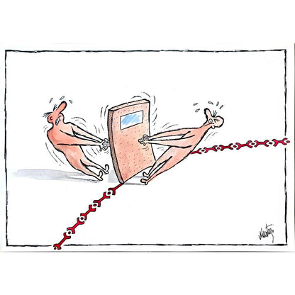 Murteza Albayrak 29x21cm Orijinal Karikatür BOD02488