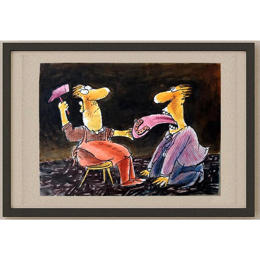 Ignjat Gatalo 43x30cm Orijinal Karikatür BOD02494