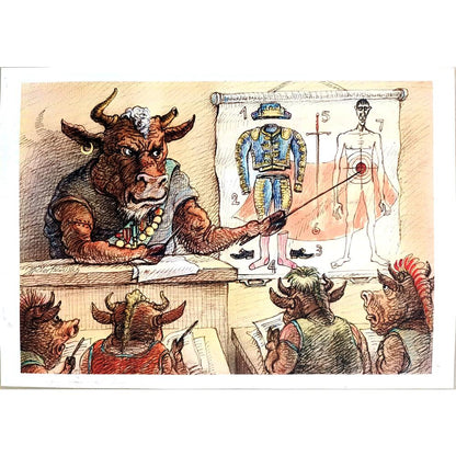 Mikail Zlatkovski 43x30cm Orijinal Karikatür BOD02495