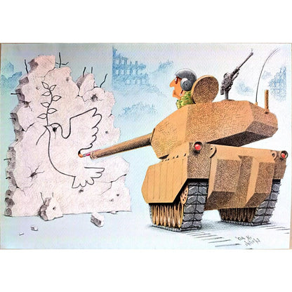 Yoshiaki Yokota 43x30cm Orijinal Karikatür BOD02501