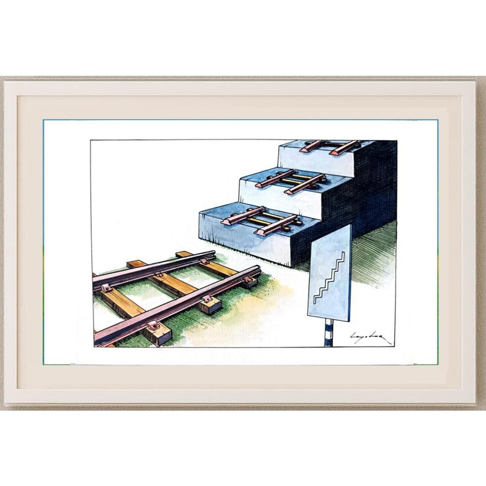 Luka Lagator 29x21cm Orijinal Karikatür BOD02503