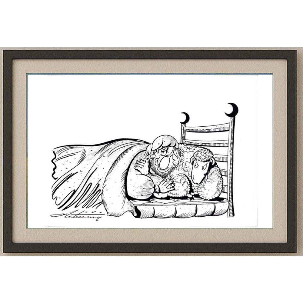 Zoran Zilaticanin 29x21cm Orijinal Karikatür BOD02507