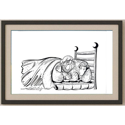 Zoran Zilaticanin 29x21cm Orijinal Karikatür BOD02507