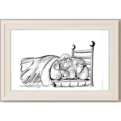 Zoran Zilaticanin 29x21cm Orijinal Karikatür BOD02507
