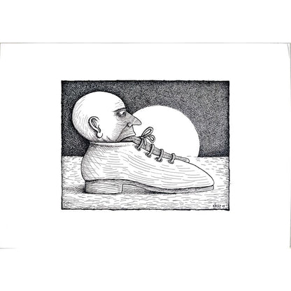 Jano Valter 43x30cm Orijinal Karikatür BOD02508