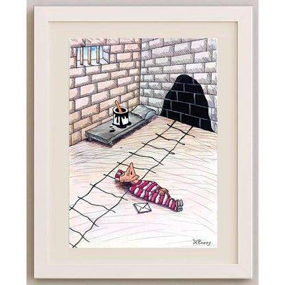 Seyran Caferli 43x30cm Orijinal Karikatür BOD02509