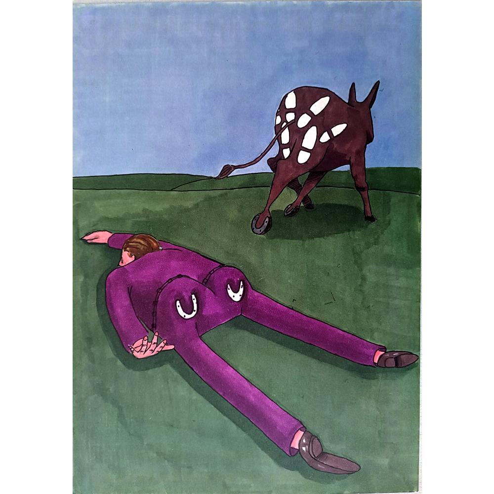 Sahrap Yousefi 29x21cm Orijinal Karikatür BOD02514
