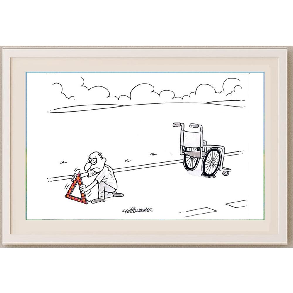 Arionauro Da Silva Santos 29x21cm Orijinal Karikatür BOD02515