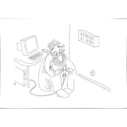Murat Alimov 29x21cm Orijinal Karikatür BOD02521