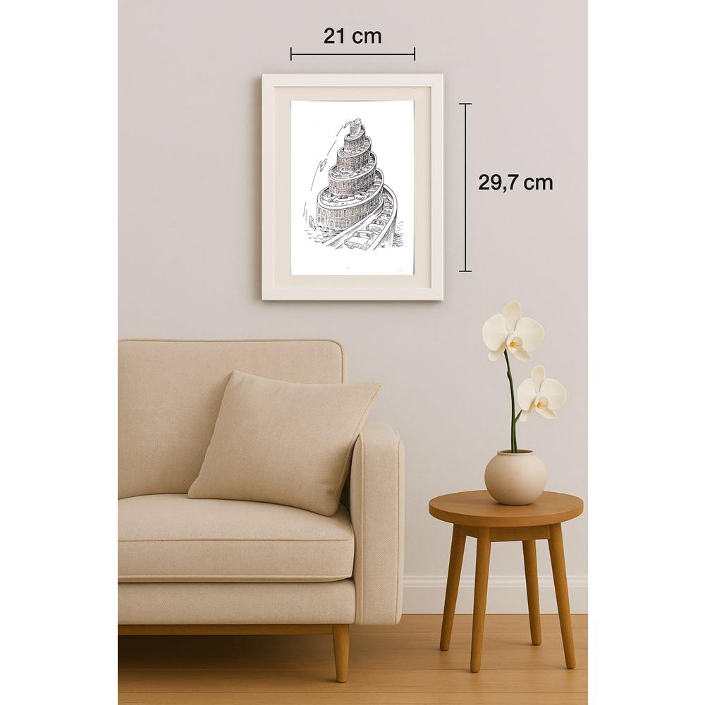 Salijan Yımgırçıyev 29x21cm Orijinal Karikatür BOD02523