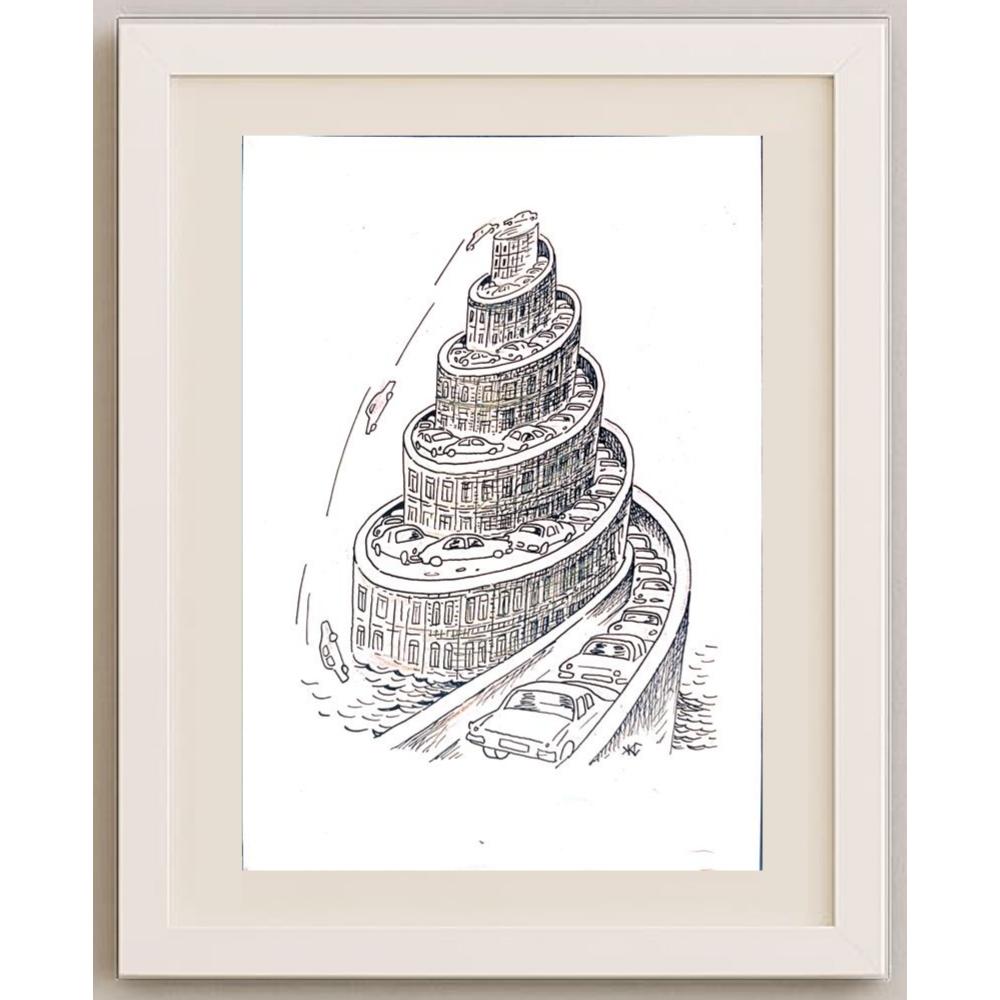 Salijan Yımgırçıyev 29x21cm Orijinal Karikatür BOD02523