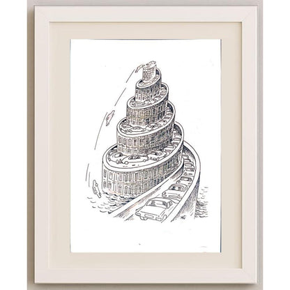 Salijan Yımgırçıyev 29x21cm Orijinal Karikatür BOD02523