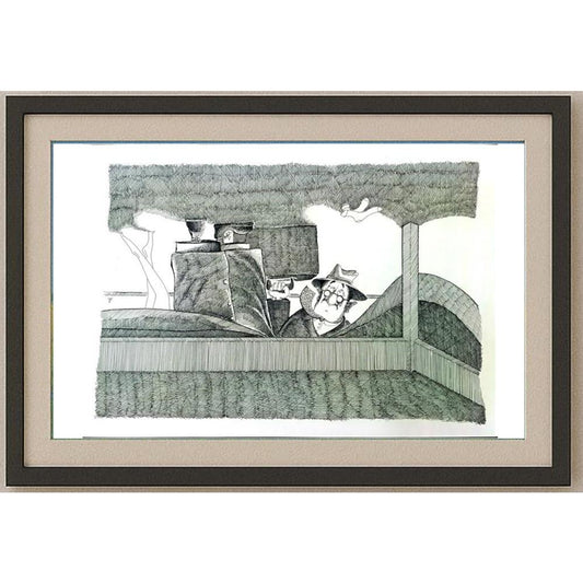 Murat Alimov 29x21cm Orijinal Karikatür BOD02525