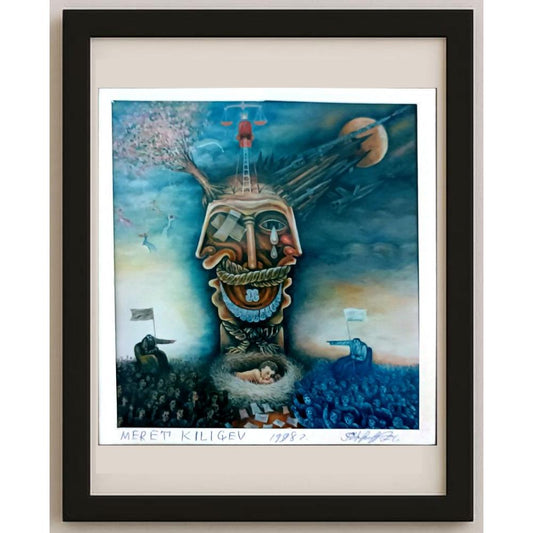 Meret Klıçev 15x13cm Orijinal Karikatür BOD02526