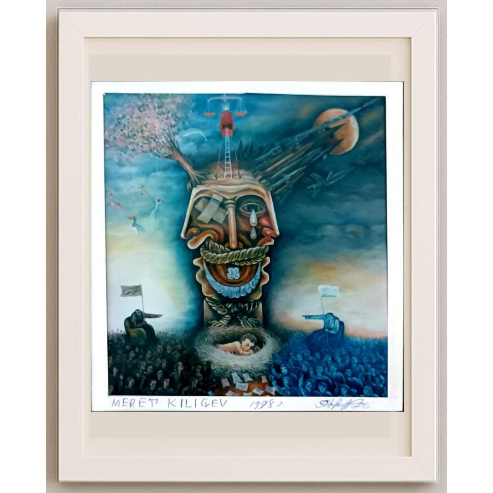 Meret Klıçev 15x13cm Orijinal Karikatür BOD02526