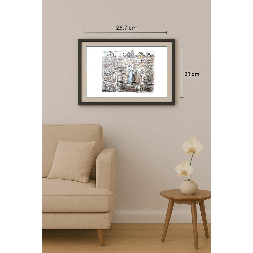 Salijan Yımgırçıyev 29x21cm Orijinal Karikatür BOD02529