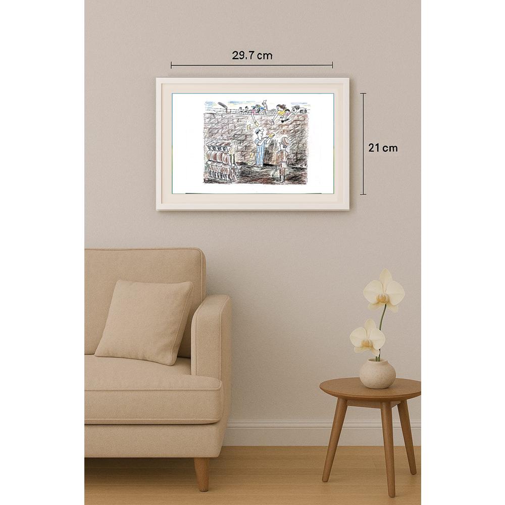 Salijan Yımgırçıyev 29x21cm Orijinal Karikatür BOD02529