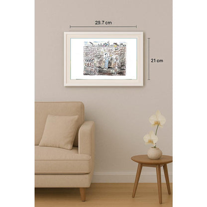Salijan Yımgırçıyev 29x21cm Orijinal Karikatür BOD02529