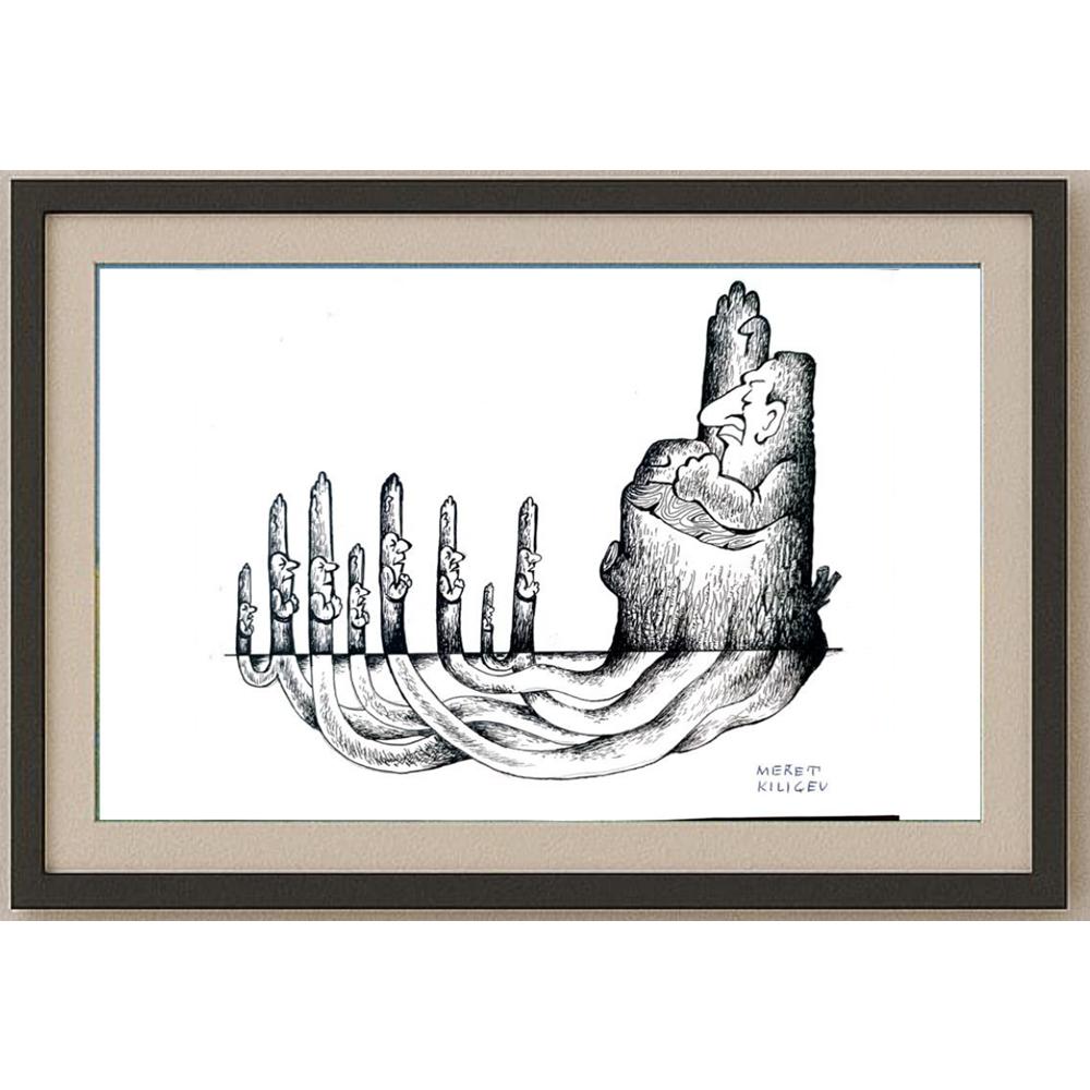 Meret Klıçev 15x13cm Orijinal Karikatür BOD02530