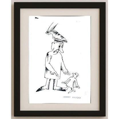 Meret Klıçev 15x13cm Orijinal Karikatür BOD02531