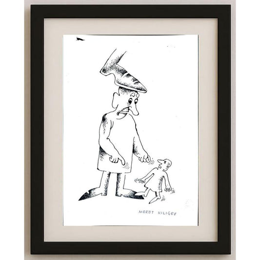 Meret Klıçev 15x13cm Orijinal Karikatür BOD02531