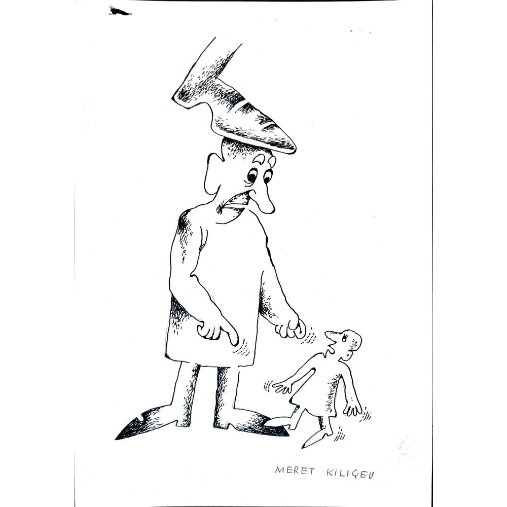 Meret Klıçev 15x13cm Orijinal Karikatür BOD02531