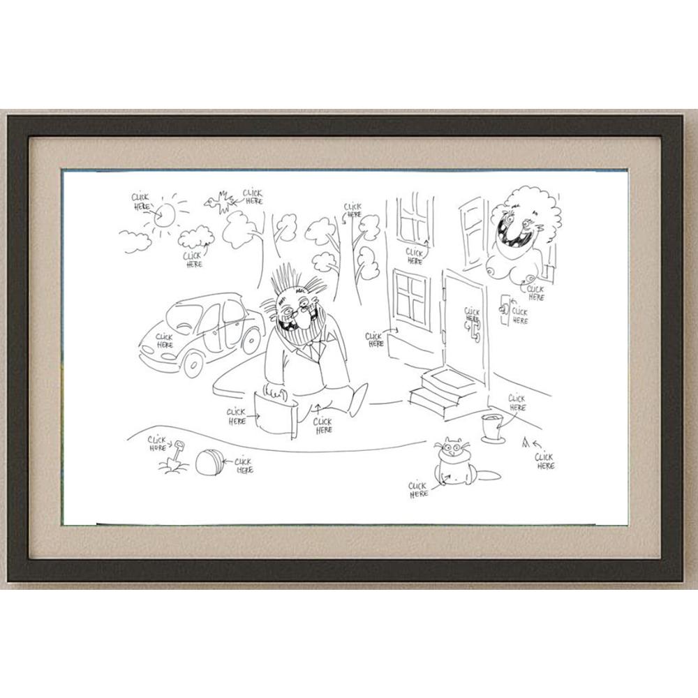 Murat Alimov 29x21cm Orijinal Karikatür BOD02534