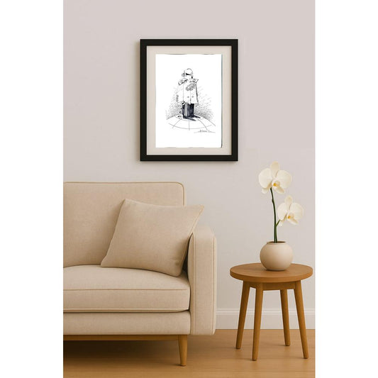 Kirman Abdin 43x30cm Orijinal Karikatür BOD02543