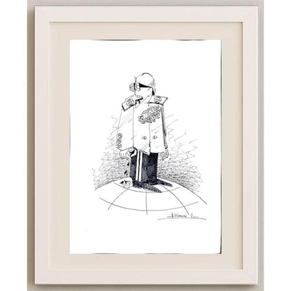 Kirman Abdin 43x30cm Orijinal Karikatür BOD02543